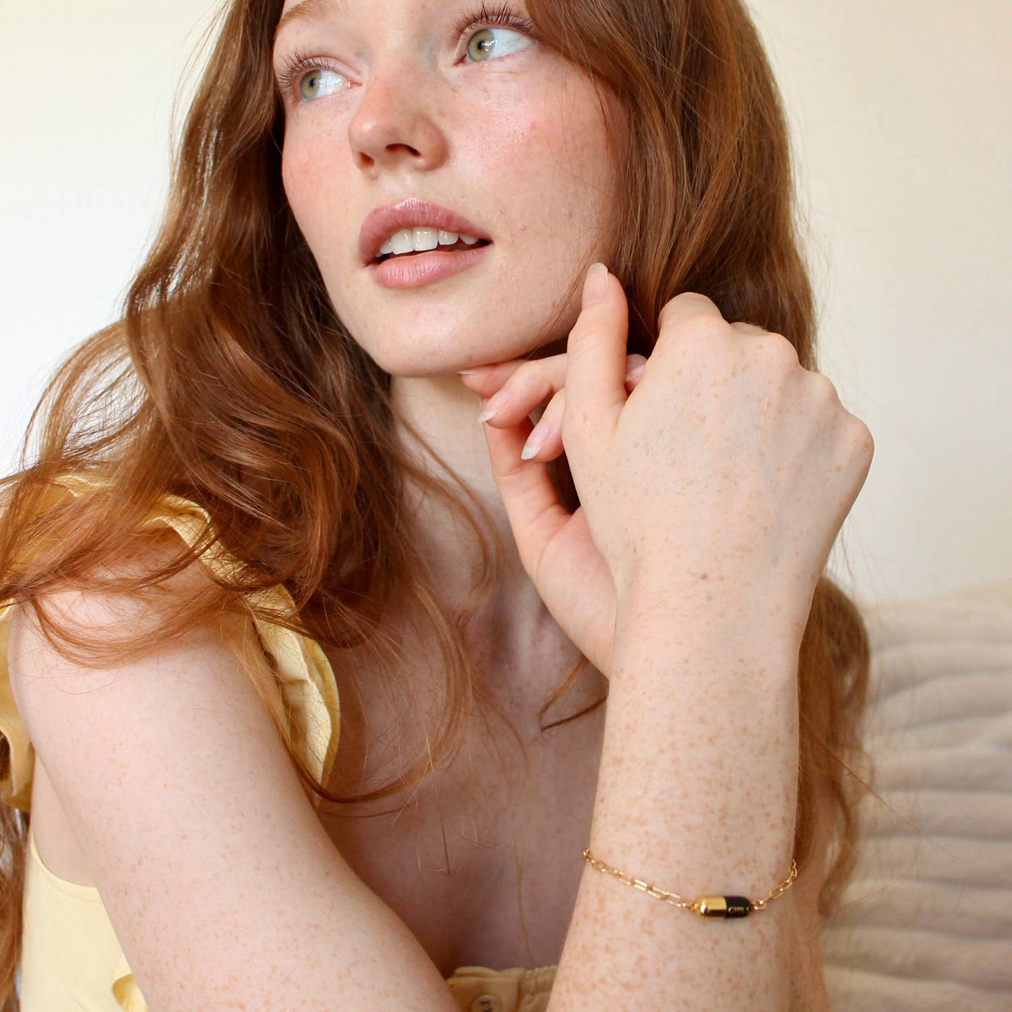 Chill Pill Charm Bracelet 18K Gold Vermeil