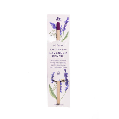 123 Farm Plant Your Own Lavender Pencil - Front & Company: Gift Store
