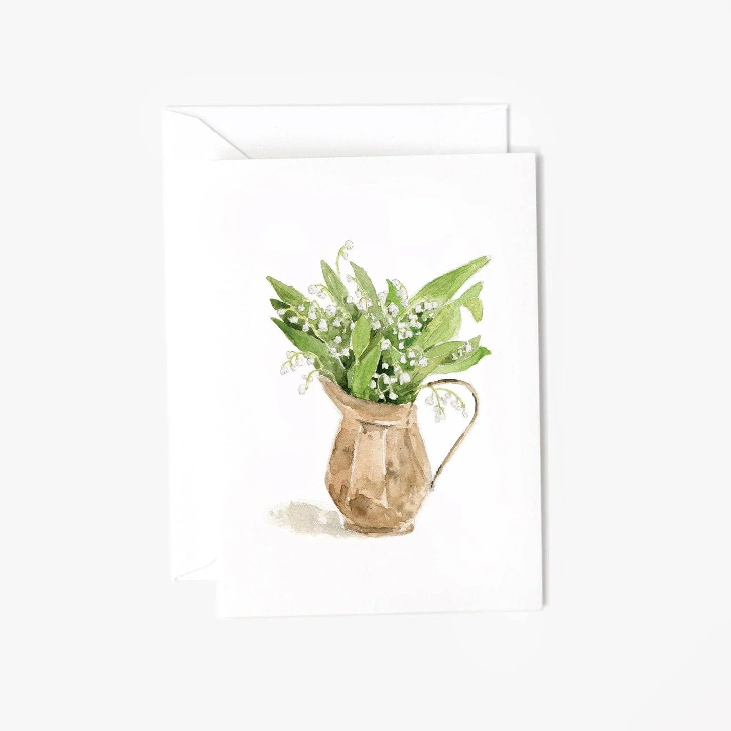Lily of the valley mini enclosure notecard
