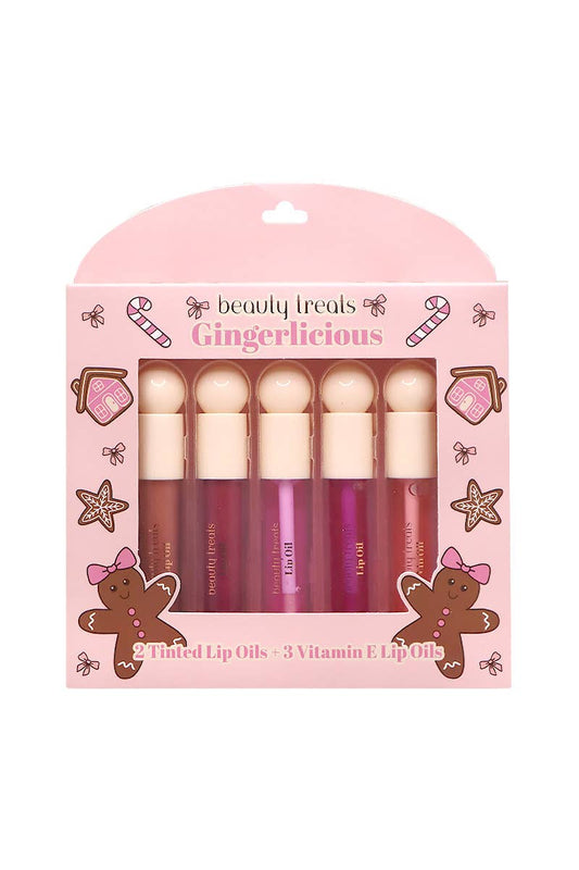 Beauty Treats 527-D6 Gingerlicious 5pc Lip Oil Set