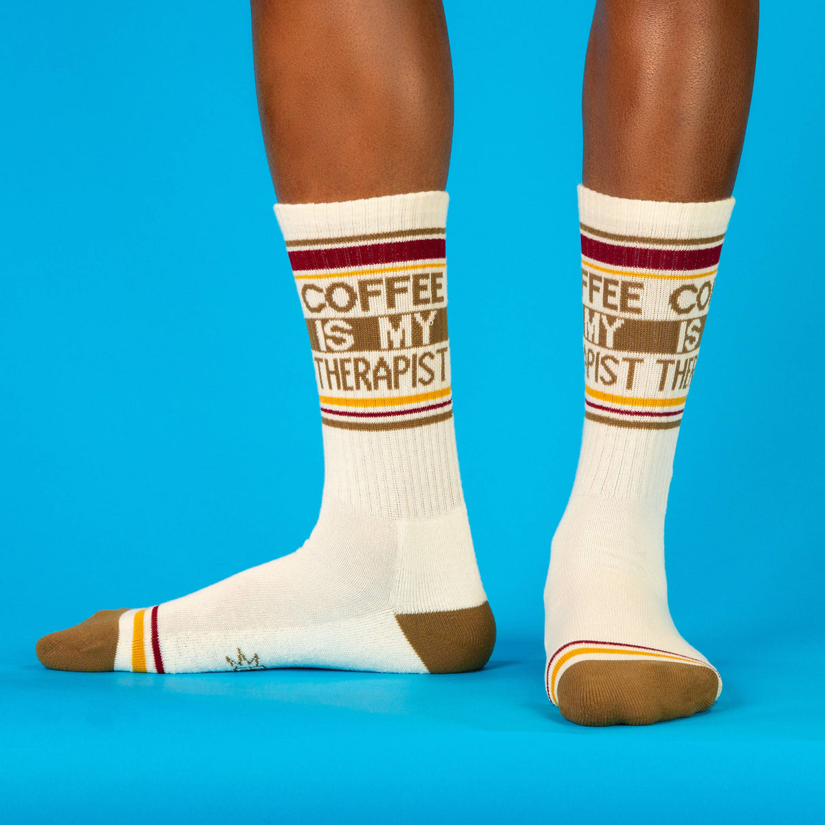 Coffee Is My Therapist Gym Crew Socks