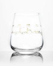 Load image into Gallery viewer, Heartbeat Wine Glass
