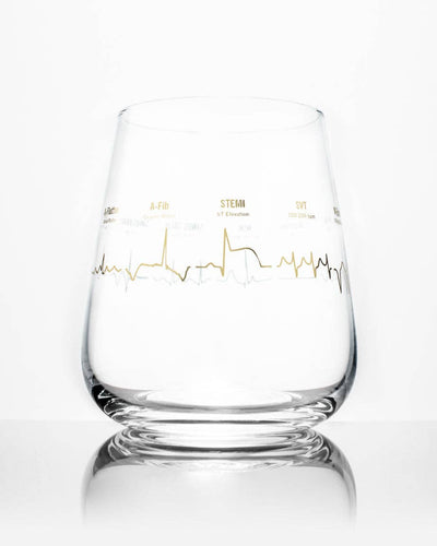 Heartbeat Wine Glass - Front & Company: Gift Store