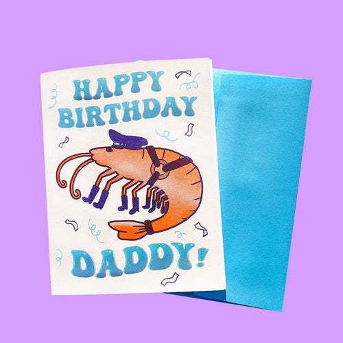 HAPPY BIRTHDAY DADDY - Riso Greeting Card - Front & Company: Gift Store