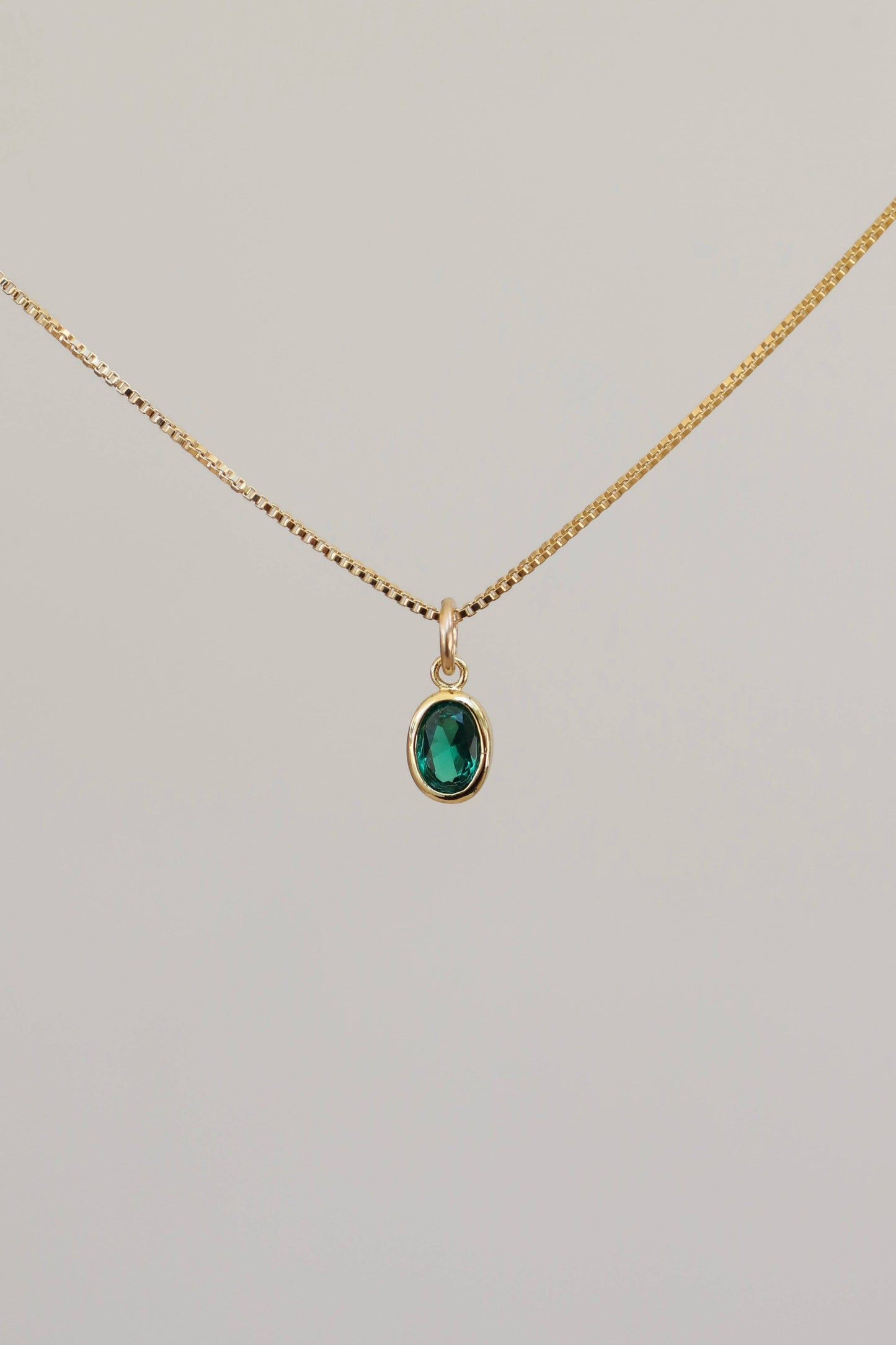 OVAL BIRTHSTONE CHARM