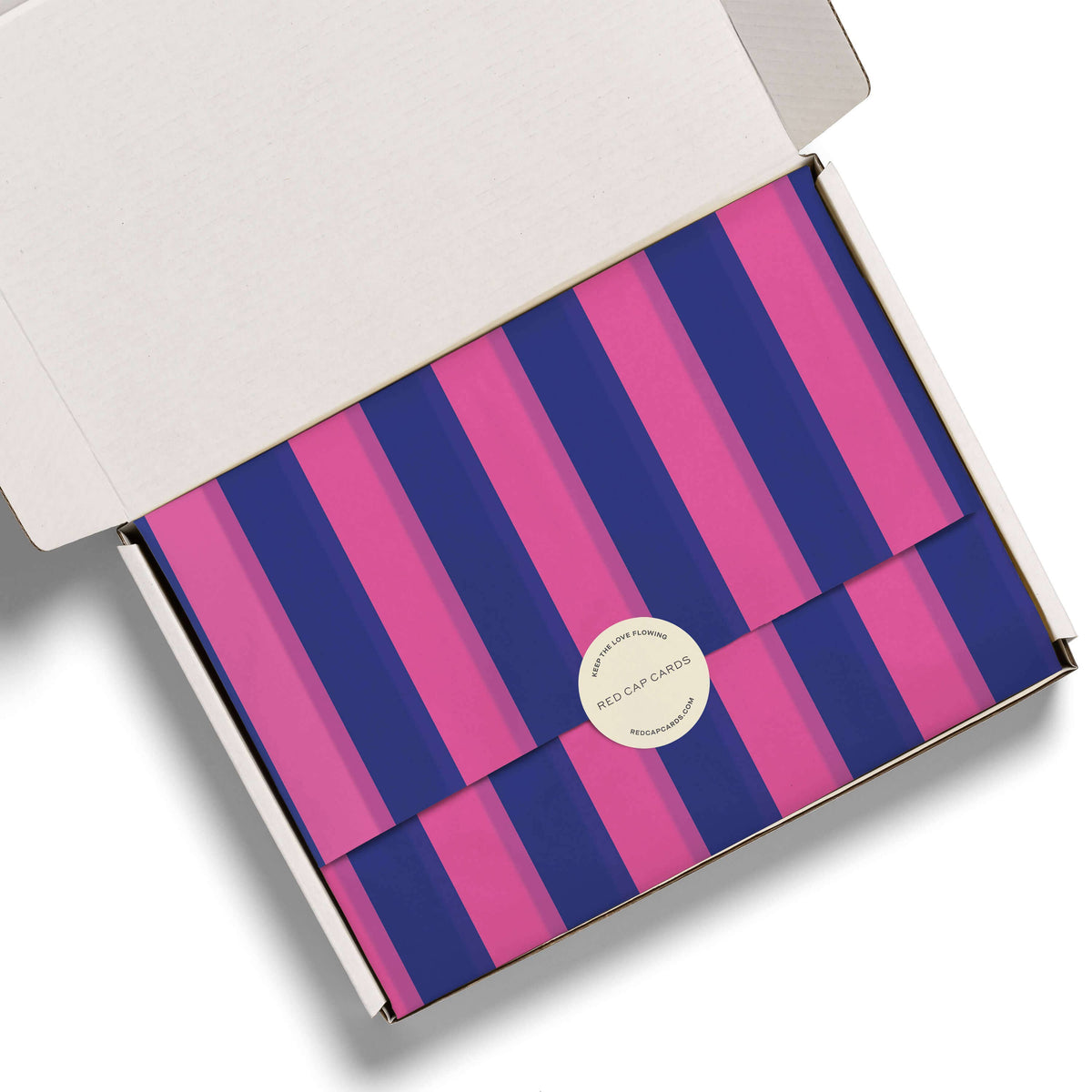 Blue and Pink Stripes tissue paper
