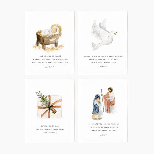 Christmas scripture notecard