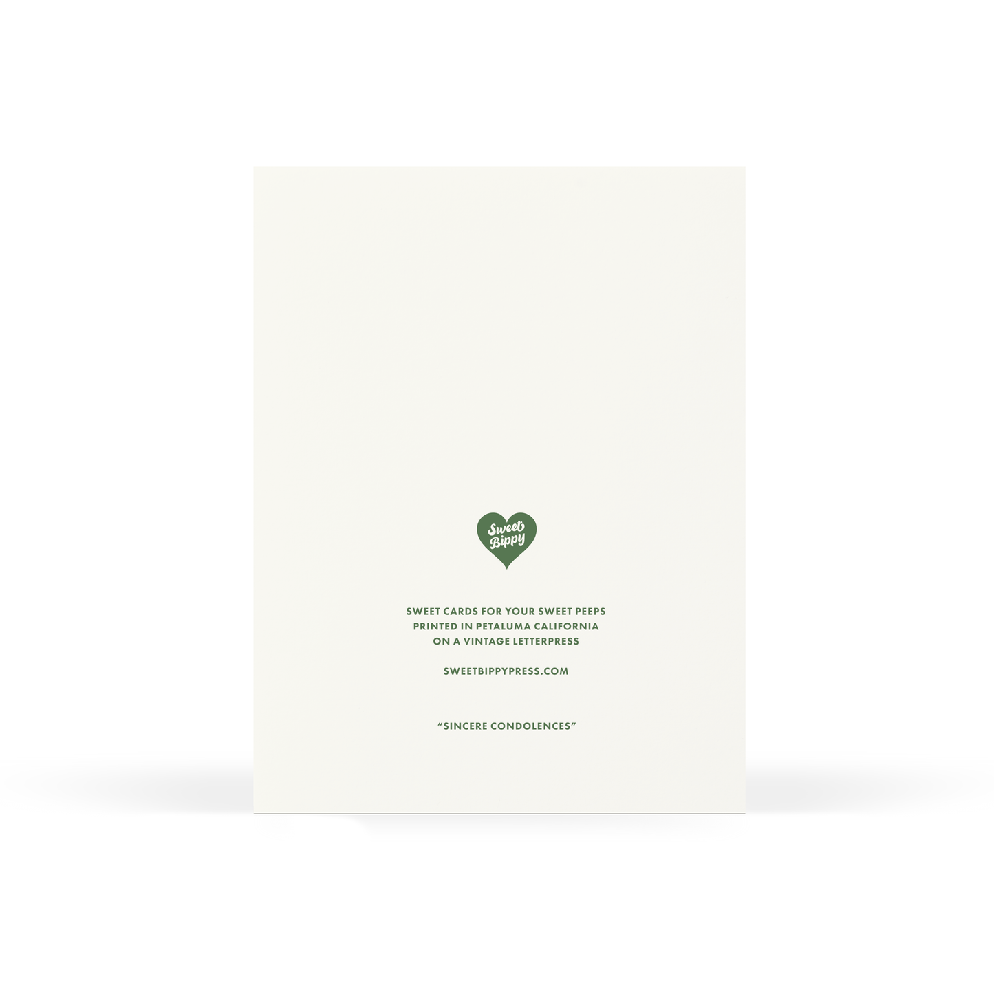 Sincere Condolences Greeting Card