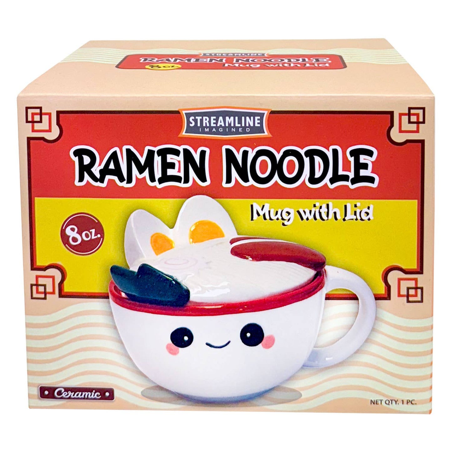 Ramen Noodle Mug W/ Lid - 8 oz