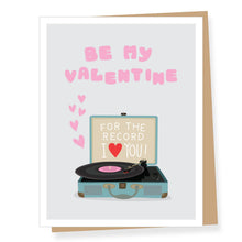 Load image into Gallery viewer, For the Record Valentine&#39;s Day Card
