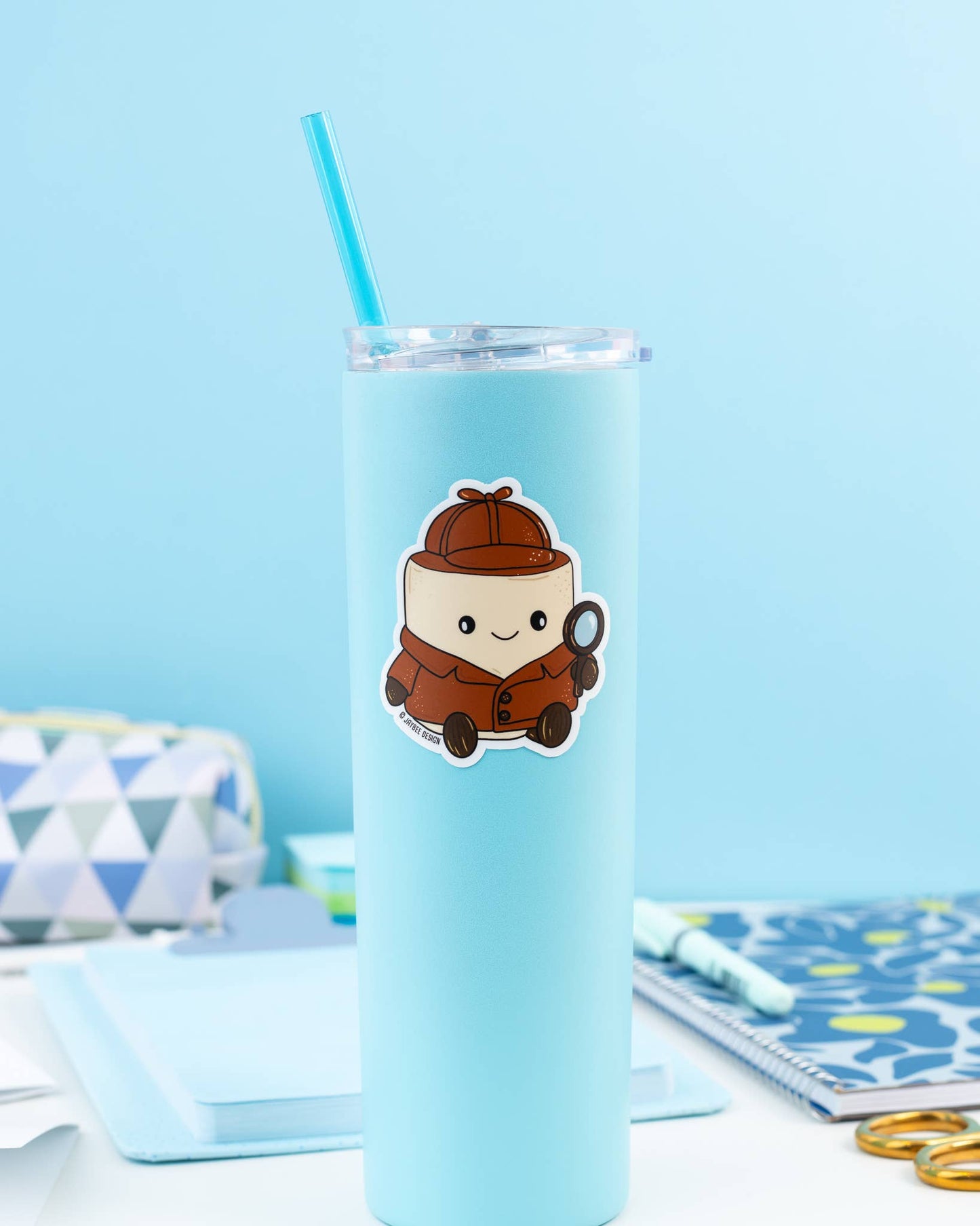 Marshmallow Detective Sticker