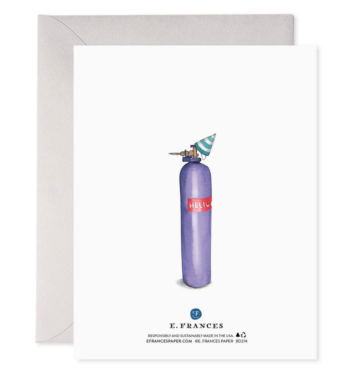 Helium 40 | 40th Birthday Greeting Card