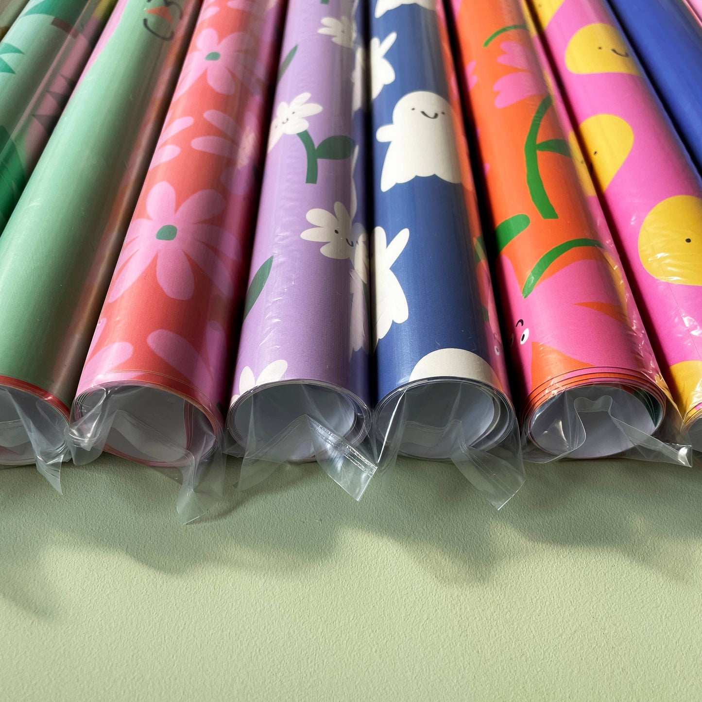 Rolls of Gift Wrap - Wrapping Paper rolled - Cute - Floral