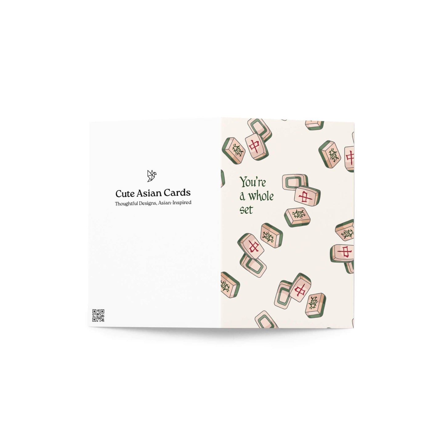 You're a Whole Set | Unique Mahjong Game Asian Card Gift