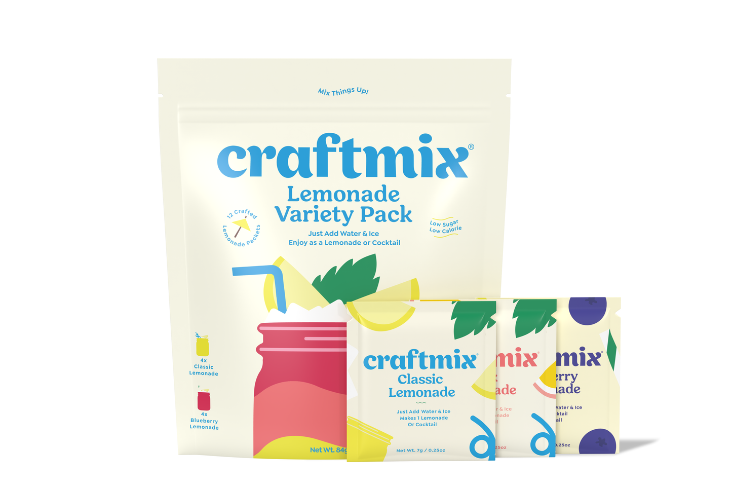 Lemonade Variety Pack Cocktail Mixers -12 Serving Multipack