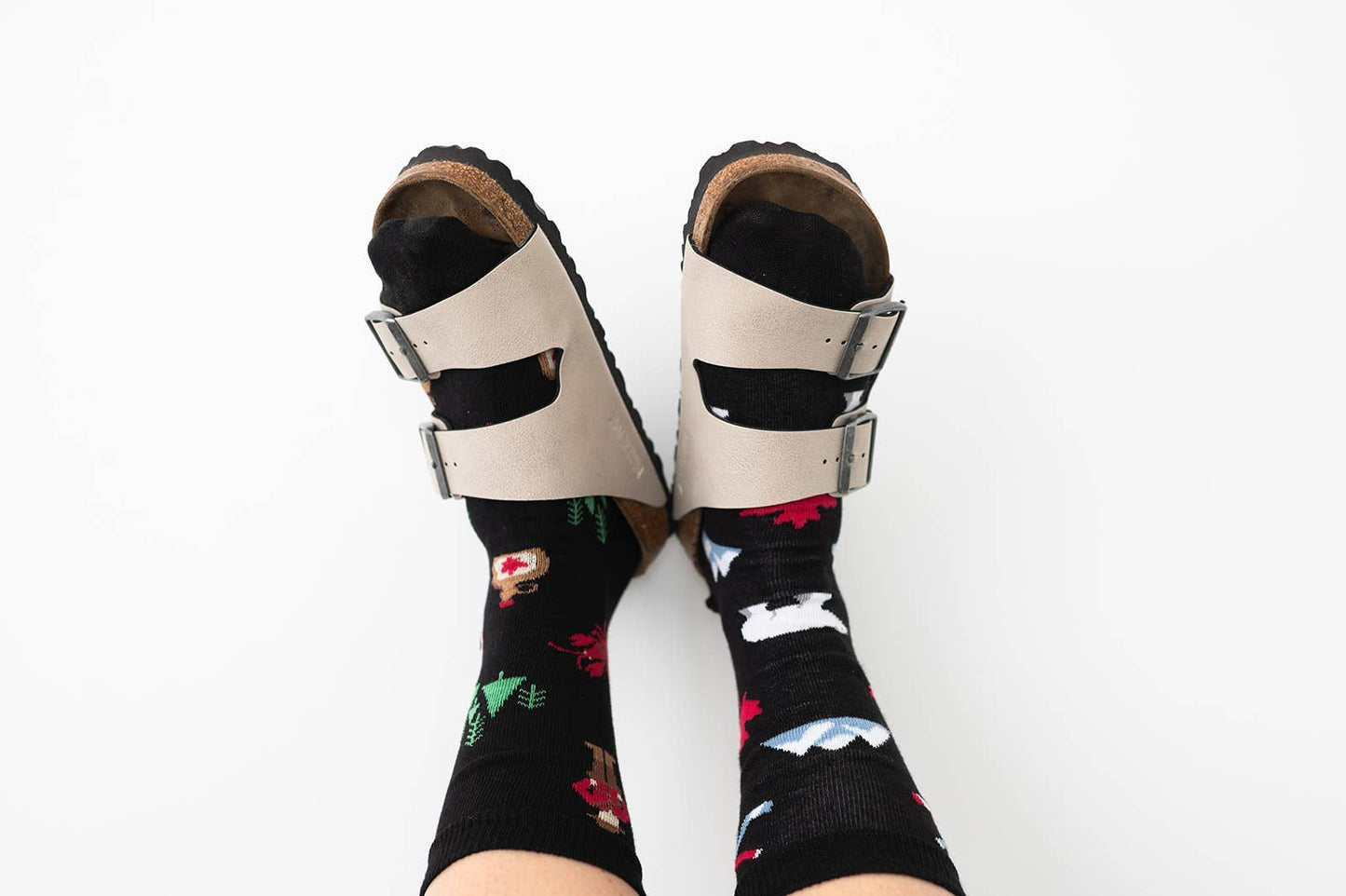 Women's Canada Icons Mismatched Crew Socks