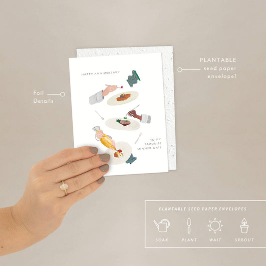 Dinner Date - Anniversary Card