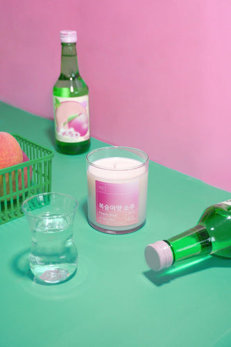 Peach Soju Scented Candle - Front & Company: Gift Store