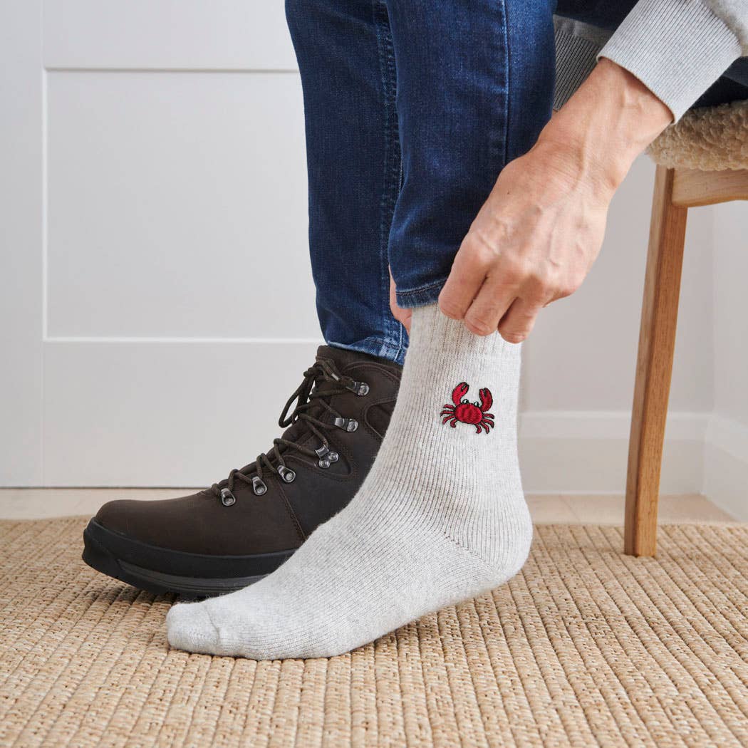 Crab Coastal Wool Socks