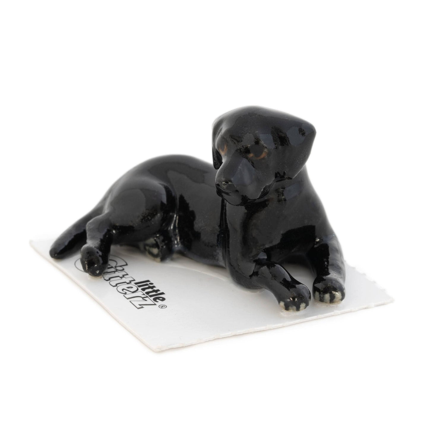 Jack Black Labrador Adult Porcelain Miniature