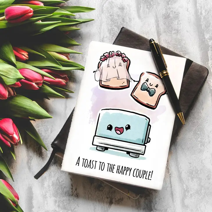 A Toast To the Couple - Funny Cute Gay Lesbian Wedding Card