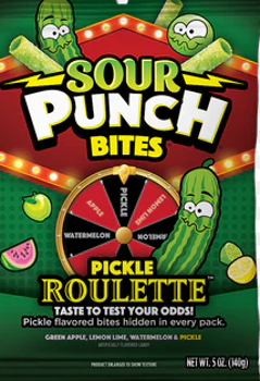 Sour Punch Bites Pickle Roulette, 5oz