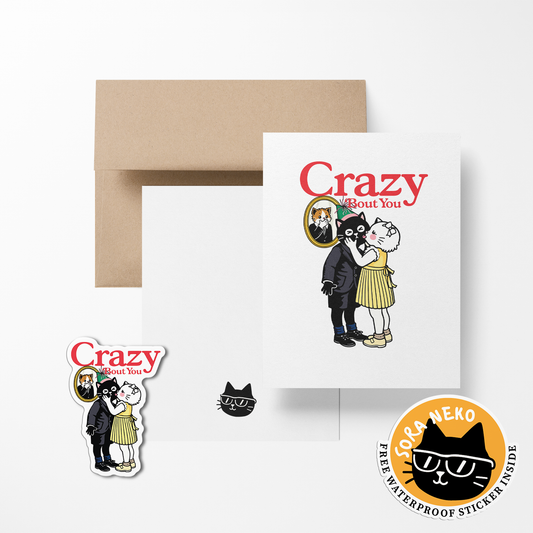 Crazy Love Valentines Greeting Cards