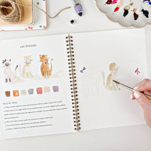 Load image into Gallery viewer, Animals watercolor workbook
