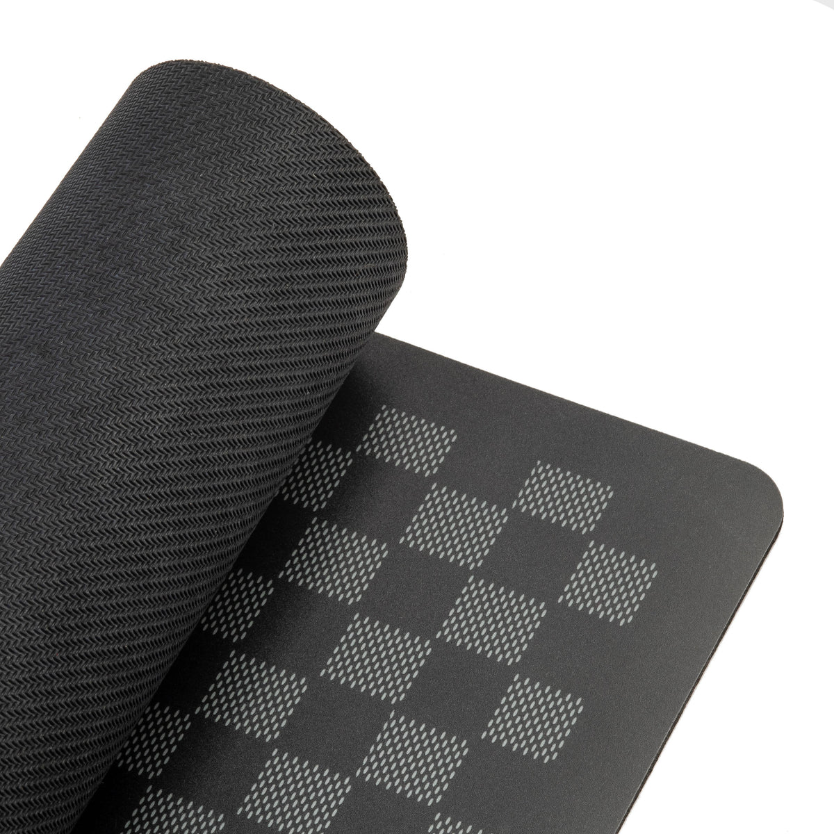 Black Checker Chewy Vuiton Placemat for Cat or Dog Bowl