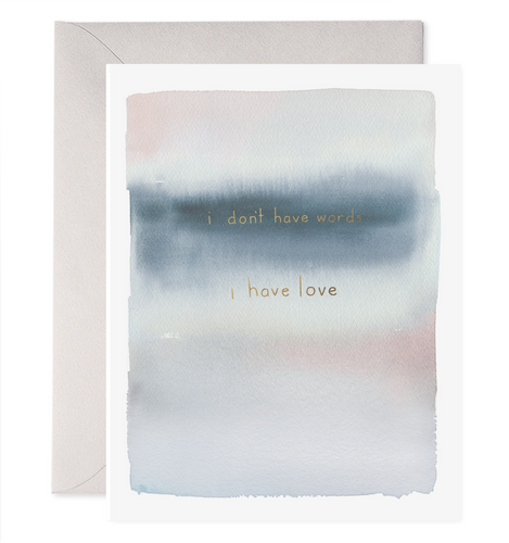No Words | Thinking of You Condolence Sympathy Greeting Card - Front & Company: Gift Store