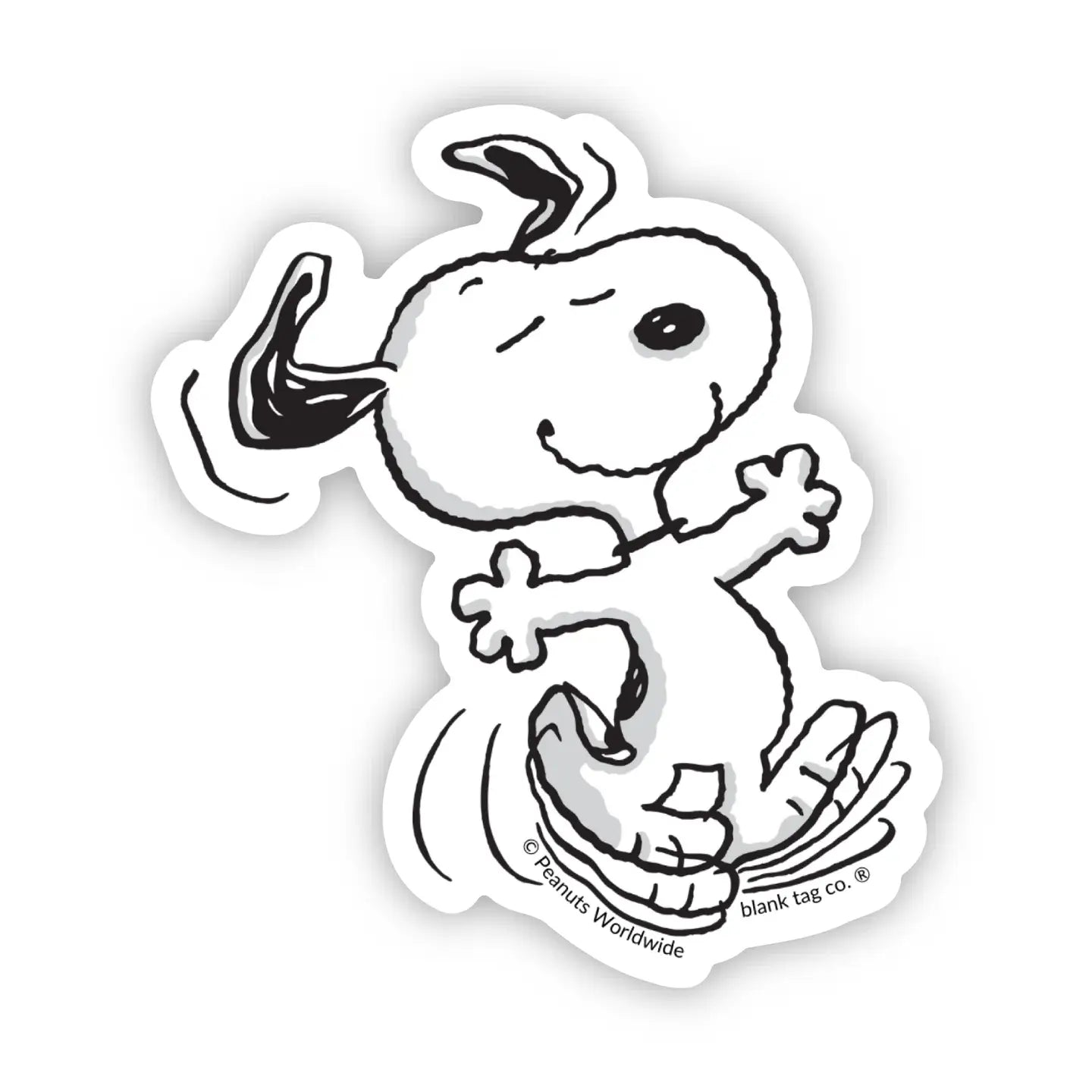 Peanuts® Waterproof Sticker - Dancing Snoopy