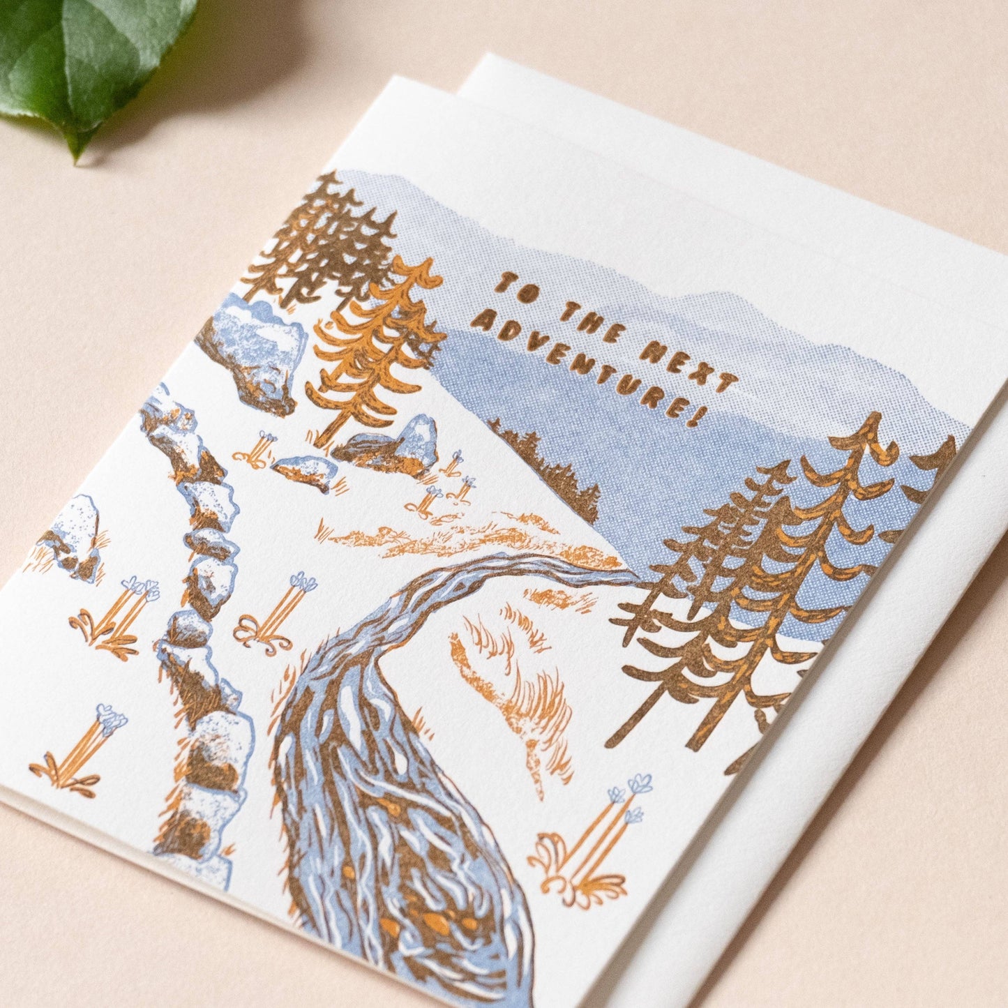 Adventure Stream | Mountain | Letterpress Card