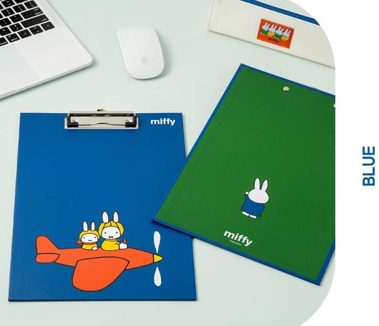Miffy Double-Sided Color Clipboard with Hanging Hook