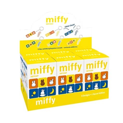 Miffy Mini Keyboard Keycap Clicker Keychain Blind Box