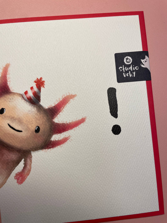Greeting Card - Axolotl