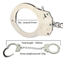 Load image into Gallery viewer, Silver Metal Handcuffs Roleplay Sexy
