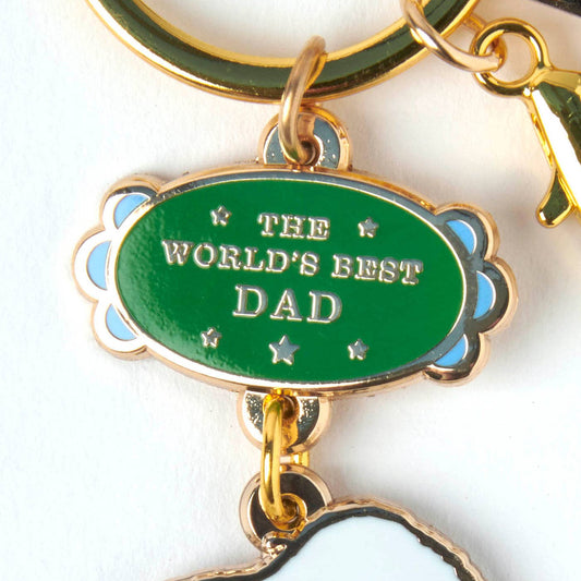 Peanuts World's Best Keyring Dad