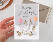 Load image into Gallery viewer, Daughter Birthday Card | Goose &amp; Duck | Cute Greeting Card
