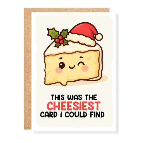 Cheesiest Card I Could Find Christmas Greeting Card