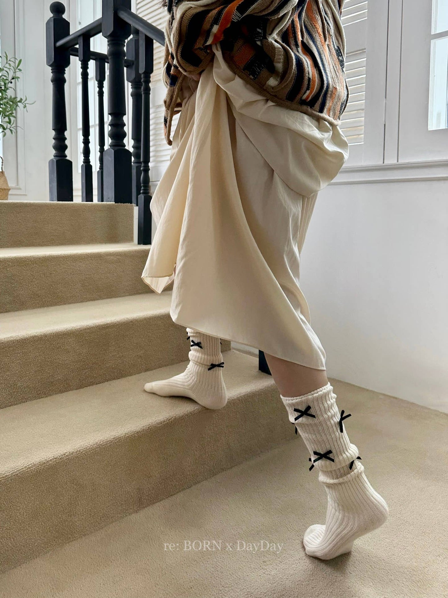 Hot Trendy Balletcore Ribbon Knee Socks