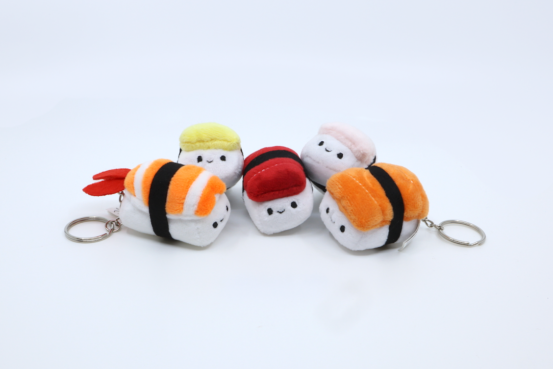 Tiny Nigiri Sushi Plush Key & Bag Charm