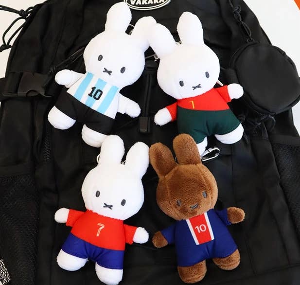 Miffy Soccer World Cup Limited Plush Bag Charm 13cm