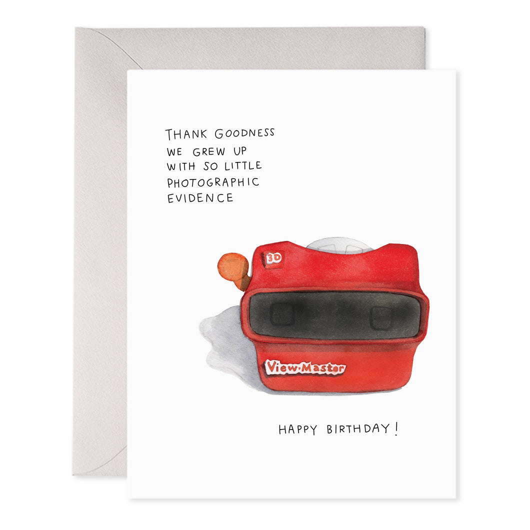 Viewfinder Birthday Card – Retro Nostalgia Greeting Card