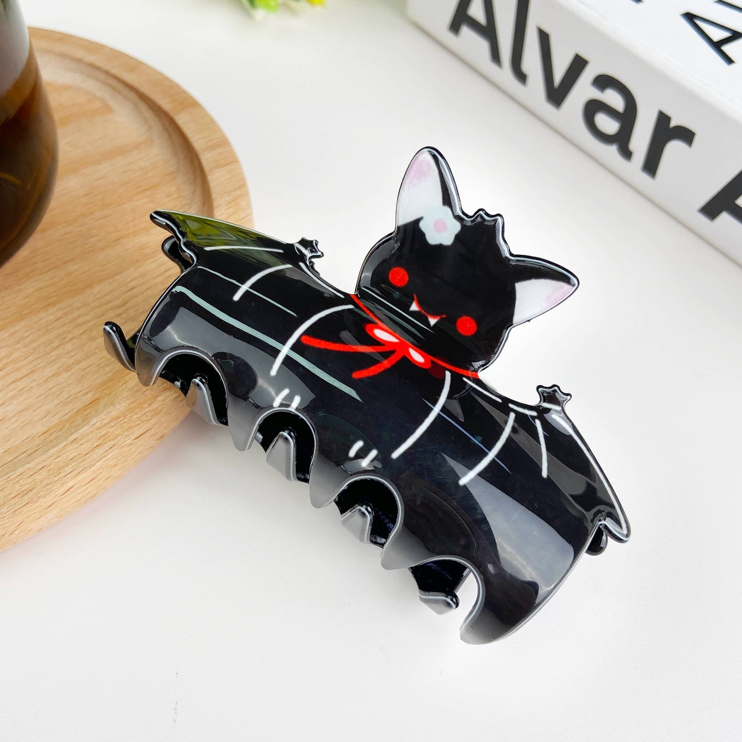 Dark Style Black Bat Hair Clip Halloween