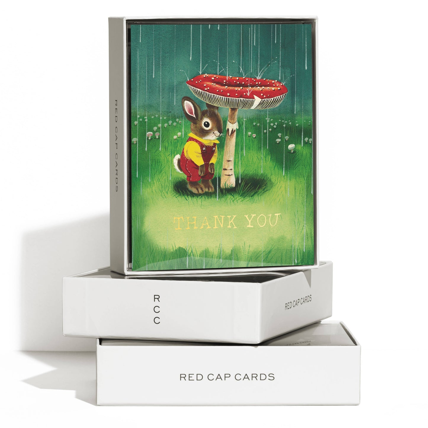 Richard Scarry Bunny and Mushroom greeting card