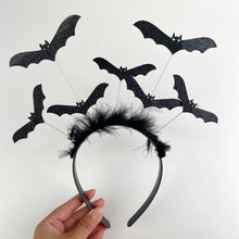 Load image into Gallery viewer, Halloween bat headband
