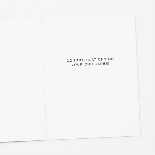 Chickadee New Baby Card