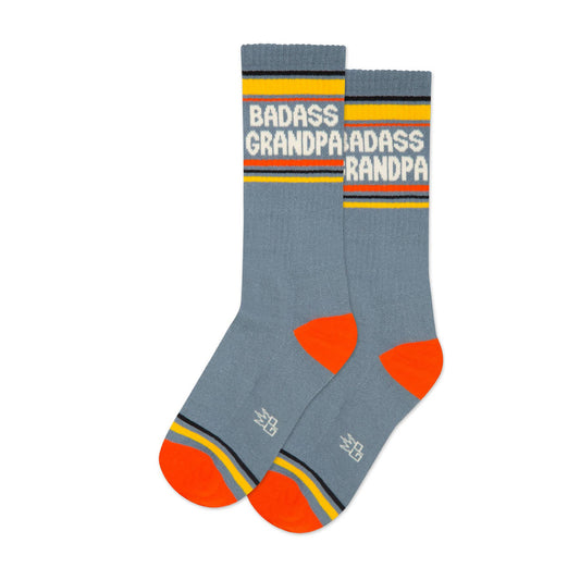 Badass Grandpa Gym Crew Socks