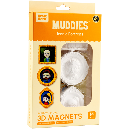 Muddies™ 3D Magnet Painting Kit — Iconic Portraits