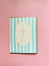 Load image into Gallery viewer, Blue Stripes Birthday Card
